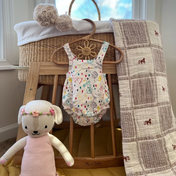 LALI Kids Tie Romper 6M - Picture 2 of 7